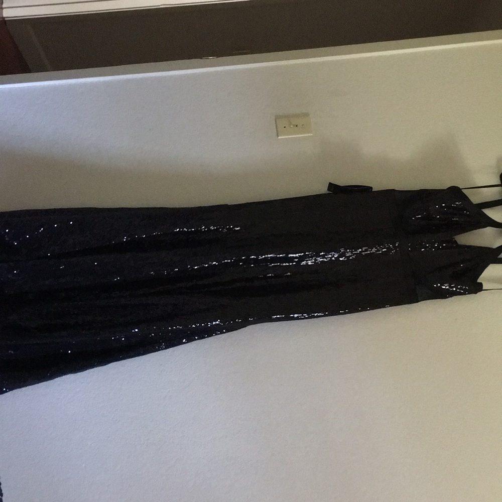 Sexy black evening dress